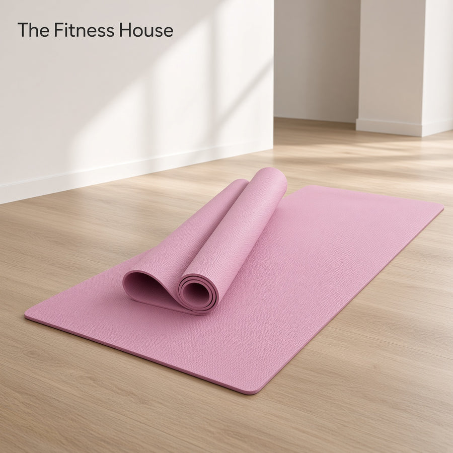 Yoga Mat Pilates Fitness Mat 3/4/6mm Thicknes Non Slip Yoga Cushion Travel Fitness Exercise Pad for Women Home Gym Floor Workout