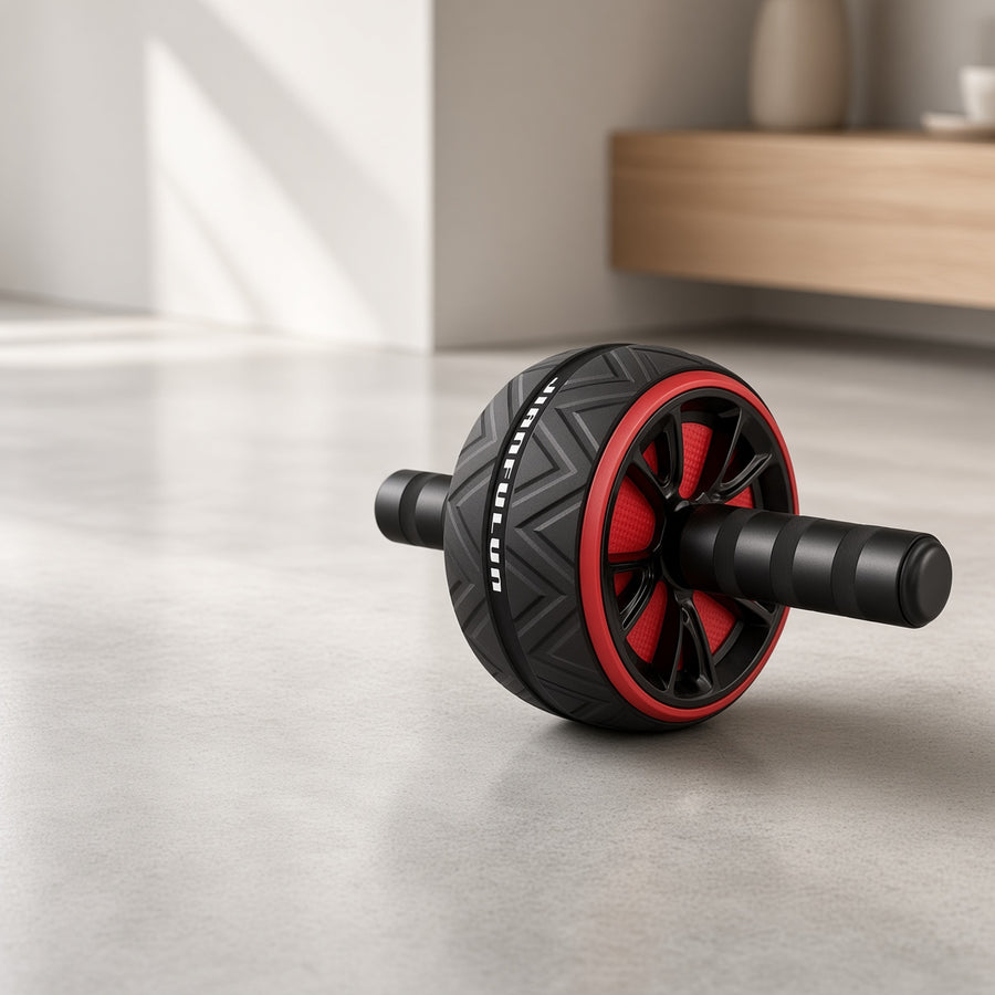 Silent Non-Slip Ab Roller Wheel-Premium Abdominal Exercise Equipment for Home Gym, Ideal for Men Women To Build Strong Core & Abs