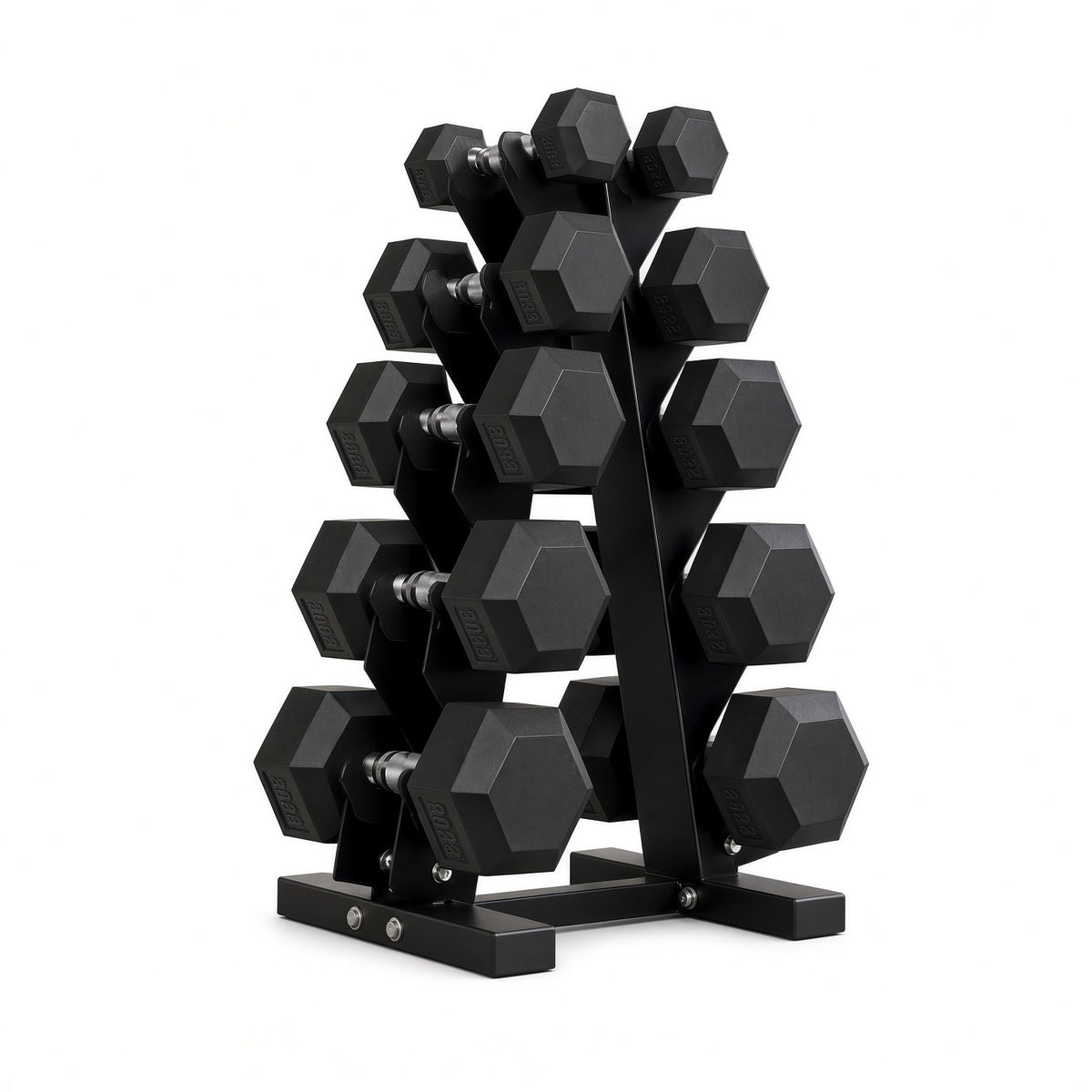 Rubber-Coated Weight Plate Set